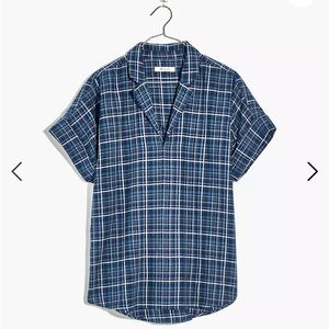 Madewell Swenson Popover Shirt in Morefield Plaid